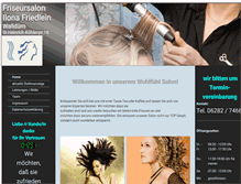 Tablet Screenshot of friseursalon-ilona-friedlein.de